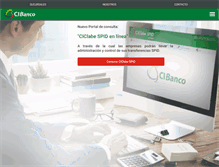 Tablet Screenshot of cibanco.com